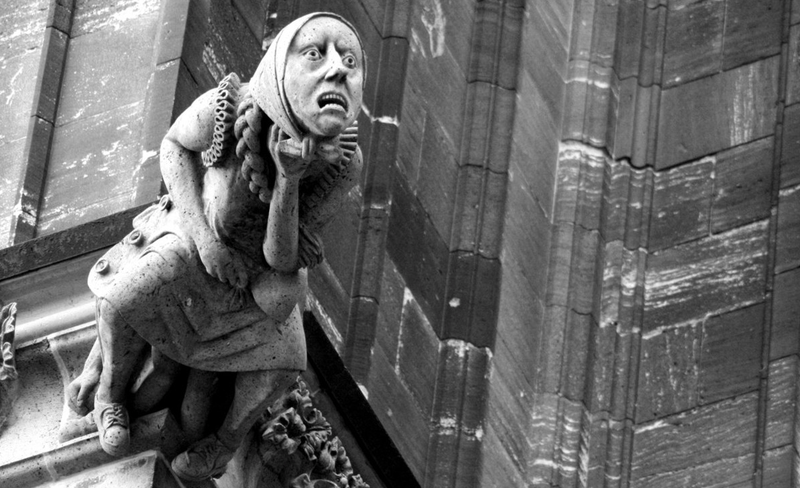 Illustration for article titled A Menagerie of Church Gargoyles Includes Aliens and Astronauts